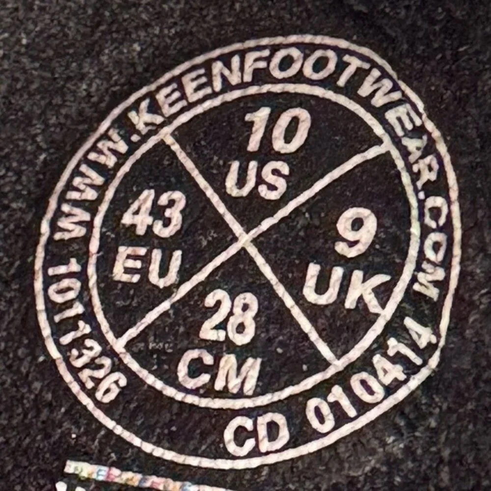 Keen Black Red Closed Toe Waterproof Rugged Outdoorsy All Terrain Men 10 Sandals - Picture 3 of 13